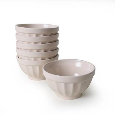 Keramika Krem Lotus Kase 16 Cm 6 Adet 030 - 2