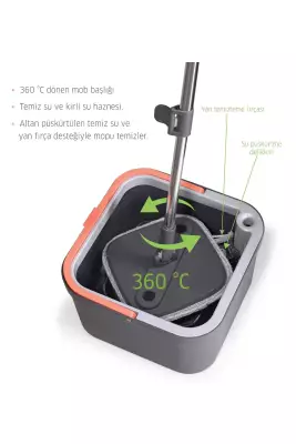 Tutku Otomatik Temizlik Seti - Temiz & Kirli Suyu Ayıran Özellik - 3