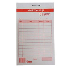 Folıx Tek Nüsha Adisyon Fişi Büyük - Folıx